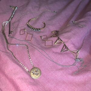 2010s Jewelry Collection J. crew, Banana Republic, LA indie earrings necklaces